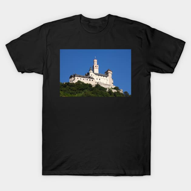 Marksburg, Braubach, Burg, Middle Rhine, Rhine T-Shirt by Kruegerfoto